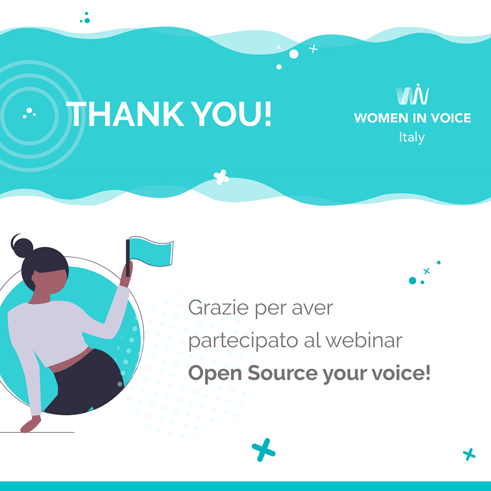 Grafica Canva Women in voice