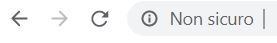 Sito non https marcato come non sicuro
